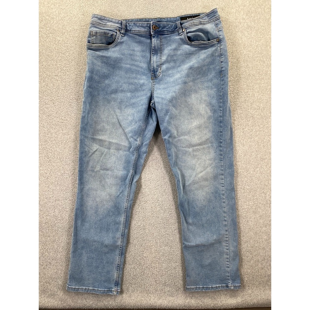 TPJ The Perfect Jeans Men 40x32 Light Blue Denim Athletic Fit Stretch Straight